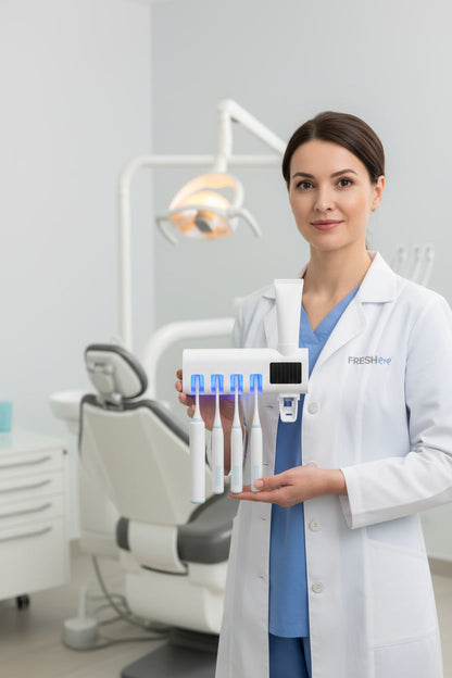UV Diş Fırçası Sterilizatörü ve Dispenseri